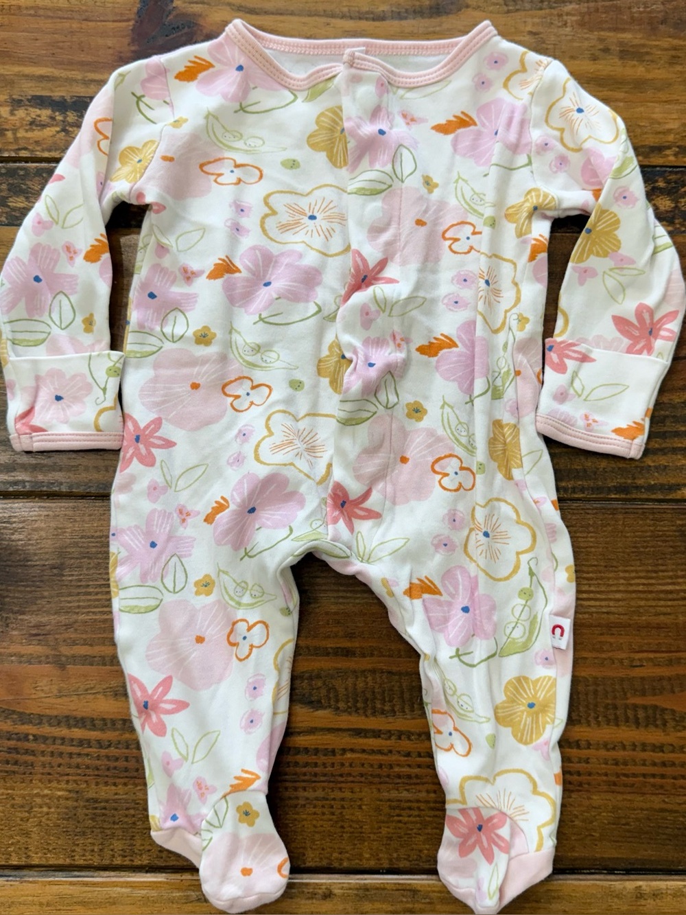 E=mc2 Magnetic Baby One Piece Jumper 0-3 Months Girl Floral Flowers.